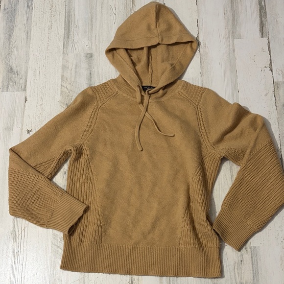 rag & bone Sweaters - Rag & Bone Camel Hooded Sweater Cashmere and Wool Blend